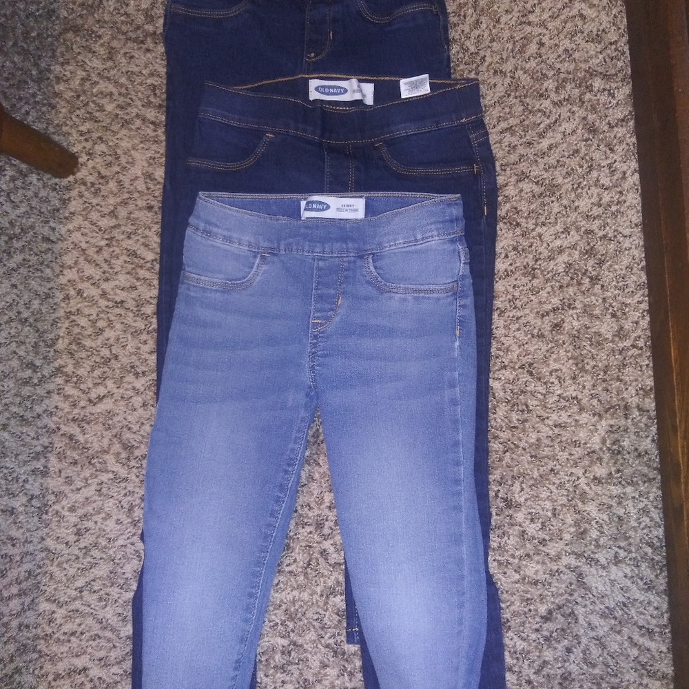 Lot of 3 girls Old Navy skinny jeans size 8